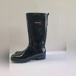 Planone Tall Rain Boots for Women and Waterproof Garden Shoes Size US 8 EUR 39